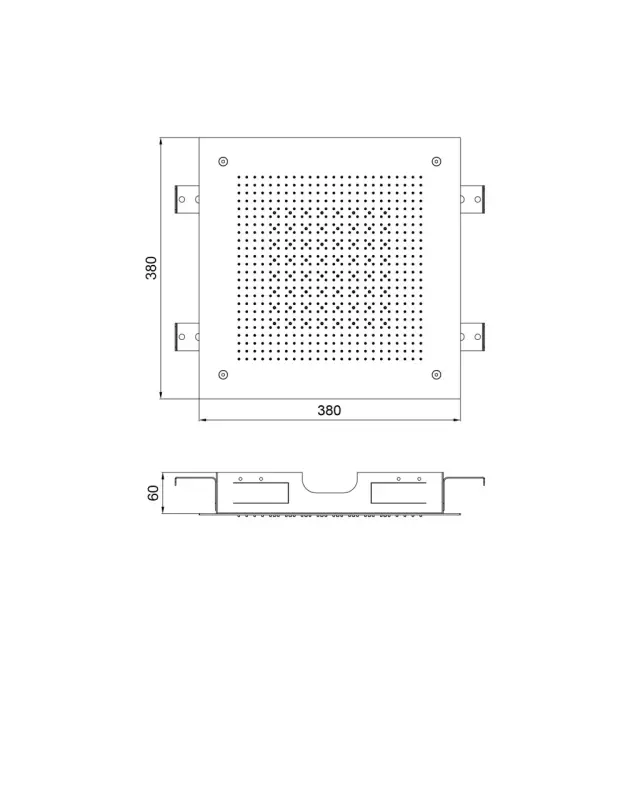 SB Square 316 Вграден душ с дъждовна глава Velvet Temptation Dual flow мат бял 1208956765