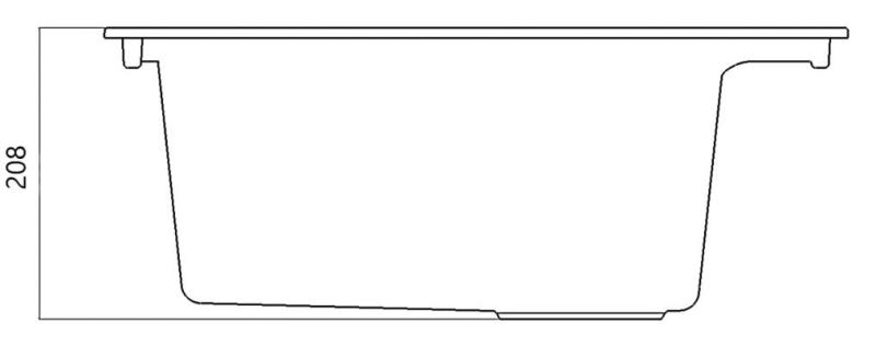 Пясъчнокремава мивка за монтаж над нивото на плота 58x53 см с отвор за смесител и цедка от неръждаема стомана 1208956773