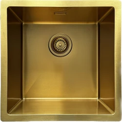 Ausmann Turt златиста мивка PVD NANO Gold 40x40 за монтаж под, над и на нивото на плота 1208956938