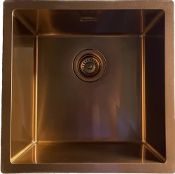 Ausmann Turt медна мивка PVD NANO Copper 40x40за монтаж под, над и на нивото на плота 1208956945