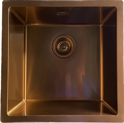 Ausmann Turt медна мивка PVD NANO Copper 40x40за монтаж под, над и на нивото на плота 1208956945