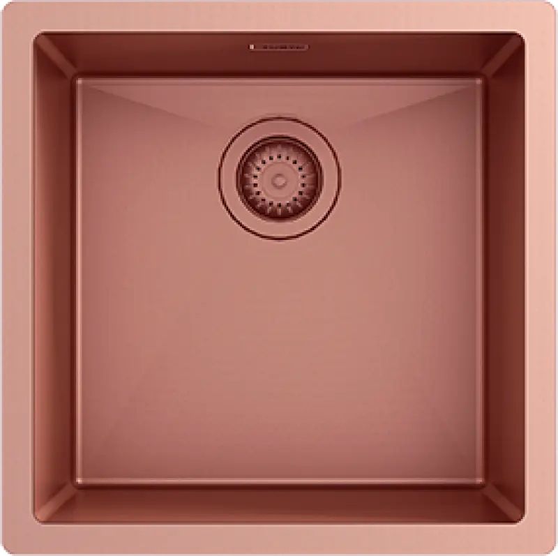 Ausmann Turt медна мивка PVD NANO Copper 40x40за монтаж под, над и на нивото на плота 1208956945