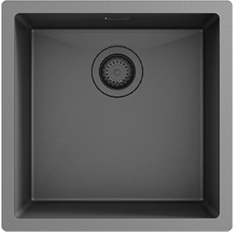 Ausmann Turt мивка с метален пистолет PVD NANO 40x40 за вграждане в стената и за повърхностен монтаж 1208956946