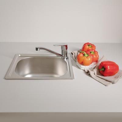 Ausmann Basic малка мивка от неръждаема стомана за монтаж над нивото на плота 33x38 см, включително сифон 1208956972