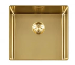 Lorreine 40SL1016-GOLD Slim 40x40cm мивка за вграждане в матирано злато