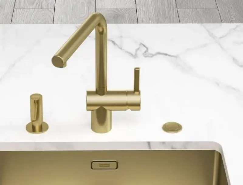 Franke Mythos Masterpiece BXM 210.50 PVD Златна Мивка 500x410mm Вграждане и Подплот отдолу 127.0674.362