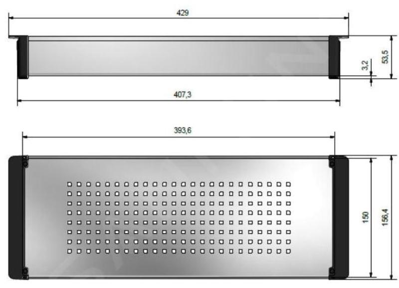 Franke Kubus 2.0 Съд от неръждаема стомана 429x156mm обвързан с модела 112.0394.981