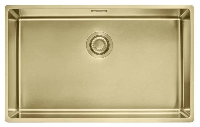 Franke Mythos Masterpiece BXM 210.68 Голям PVD Злато 685x410mm Вграден и Подграден Мивка 127.0674.533