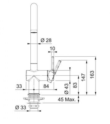 Franke Active J Кухненски смесител хром с въртящ се чучур 115.0653.395