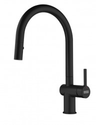Franke Active J Кухненски смесител в черен мат с издърпващ се душ 115.0653.404