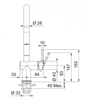 Franke Active J Кухненски смесител хром с издърпващ се душ 115.0653.401