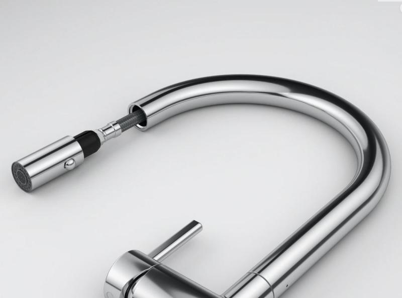 Franke Active J Кухненски смесител хром с издърпващ се душ 115.0653.401