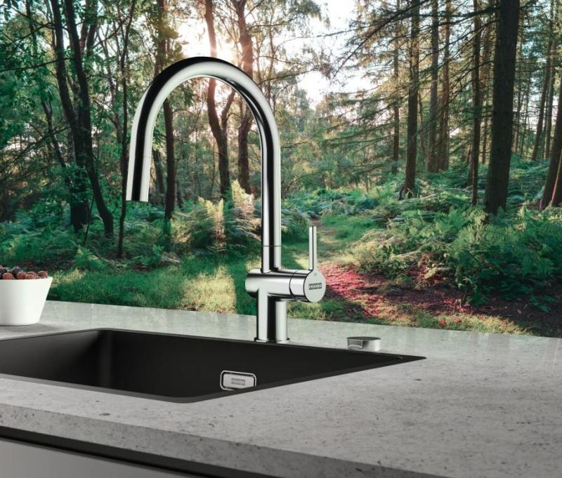 Franke Active J Кухненски смесител хром с издърпващ се душ 115.0653.401