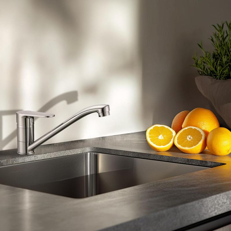 AquaTrimo Schubert Смесител за кухня с една ръкохватка, хром 21ST7072CM