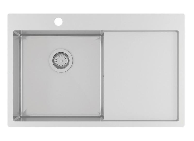 Ausmann Oder Blue мивка от неръждаема стомана 78x50 см за монтаж над и на нивото на плота с отцедник 1208957122