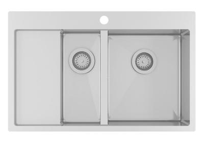 Ausmann Oder Blue 1.5 мивка от неръждаема стомана 78x50 см за монтаж над и на нивото на плота с отцедник 1208957125