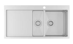 Ausmann Oder Blue 1.5 мивка от неръждаема стомана 100x51cm за монтаж над и на нивото на плота с отцедник 1208957127