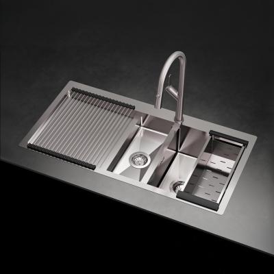 Ausmann Oder Blue 1.5 мивка от неръждаема стомана 100x51cm за монтаж над и на нивото на плота с отцедник 1208957127