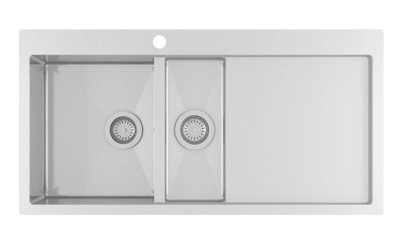 Ausmann Oder Blue 1.5 мивка от неръждаема стомана 100x51 см за монтаж над и на нивото на плота с отцедник 1208957128