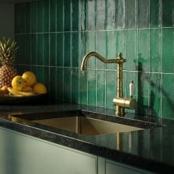 Edward Носталгичен кухненски смесител с въртящ се чучур, бронз 1208957129