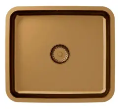 Aquadesign Oxford медна PVD мивка от неръждаема стомана 40x35 см за монтаж под нивото на плота 1208957202