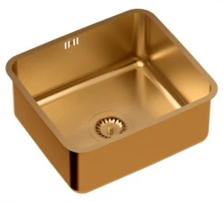 Aquadesign Oxford медна PVD мивка от неръждаема стомана 40x35 см за монтаж под нивото на плота 1208957202