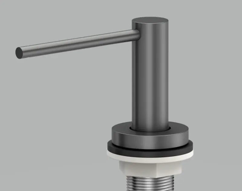 Quadri Swindon Luxe Вграден диспенсър за сапун в цвят gun metal, пълни се отгоре 1208957212