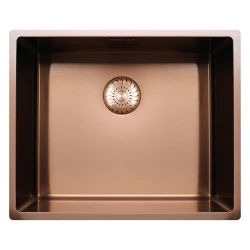 Caressi мивка CAPP50R10CO pvd мед B50xL40xD18.5cm безшевна цедка