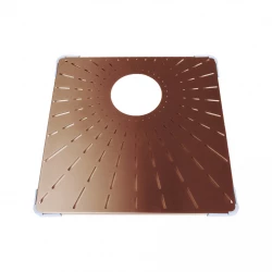 CARESSI CABR40CO Дънна решетка серия R, PVD мед  39x39cm 1208957257