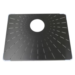 CARESSI CABR50GM Дъннацрешетка R-серия, PVD gun metal 49x39cm 1208957260