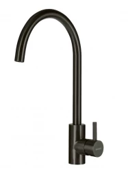 Lorreine Pro Round Кухненски смесител в цвят Gun Metal, с кръгъл и въртящ се чучур 1208957313