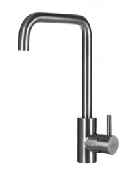 Lorreine Pro Square Кухненски смесител  от неръждаема стомана с въртящ се чучур 1208957317