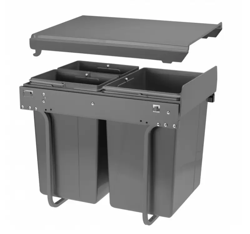 Garbi Sorter S-40-3 Sистема за отпадъци с 3 коша за боклук 1 x 20 и 2 x 10 литра 1208957365