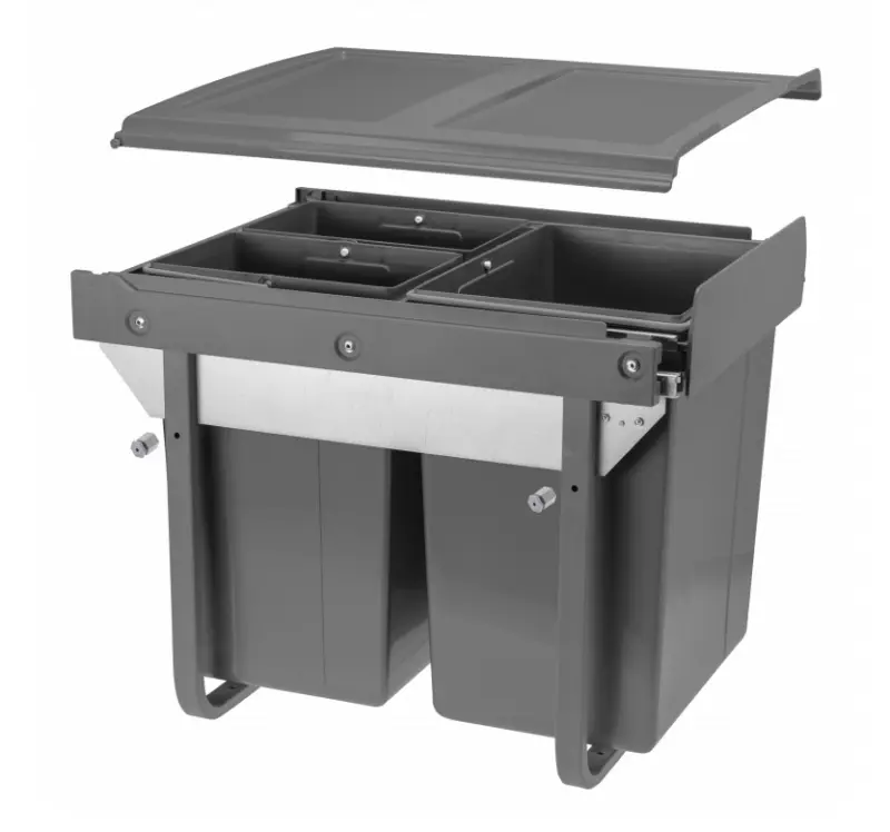Garbi Sorter S-45-3 Система за отпадъци с 3 кофи за отпадъци 1 x 20 и 2 x 10 литра 1208957366