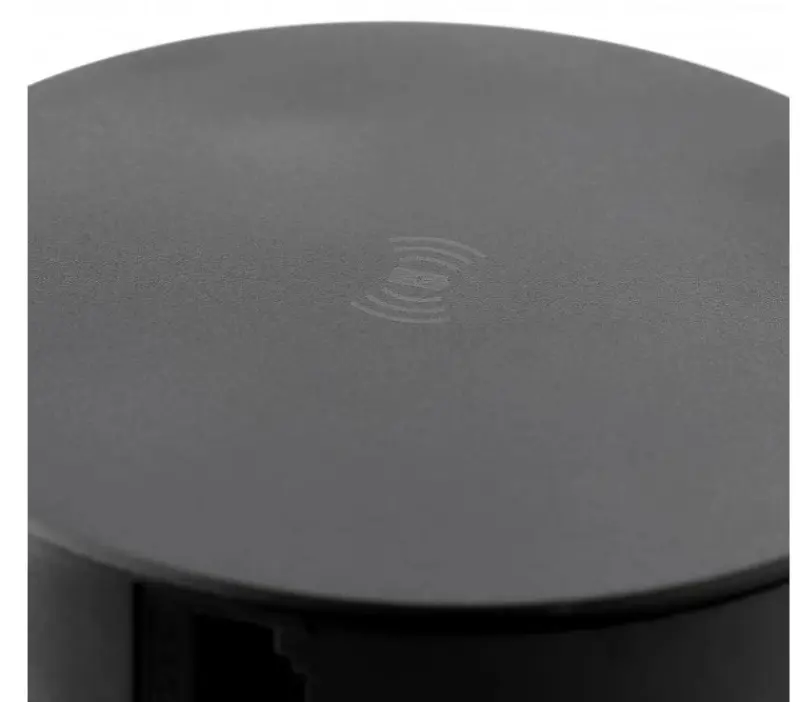 Indux Push Потъваща черна колона за работния плот с 4 контакта, 2 x USB, 2 x RJ45 и безжично зареждане 1208957420