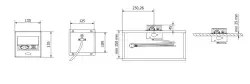Indux Flip Small Кухненски контакт за работния плот или горен шкаф, матово черно, с 2 USB зарядни 1208957424