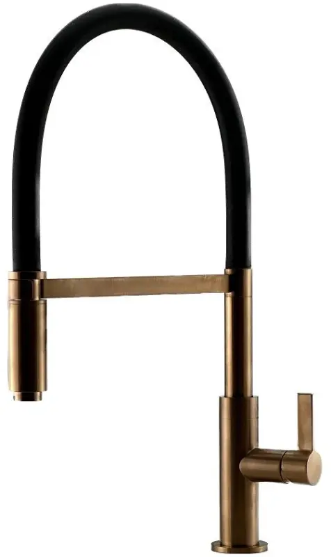 Ausmann Lavea Меден кухненски смесител PVD мед с въртящ се и гъвкав чучур 1208957435