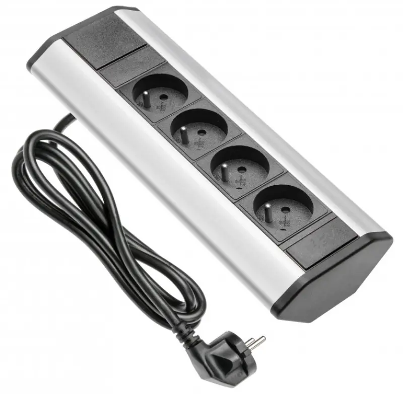 Индукс Corner ъглово кухненско контактно гнездо с 4 заземени контактни гнезда 1208957443