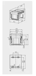 Garbi Sorter S-45-2-15 Система за отпадъци с 2 x 15 литра кофи за боклук, ниска 1208957444