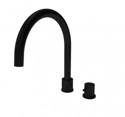 Waterevolution Flow Смесител за кухня с 2 отвора, матирано черно T151PR