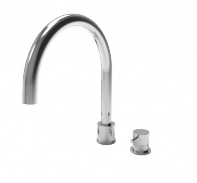 Waterevolution Flow Смесител за кухня с 2 отвора, матирано черно T151PR