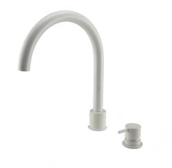 Waterevolution Flow Смесител за кухня с 2 отвора, бял мат T151BR