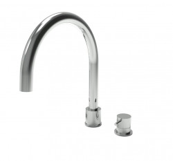 Waterevolution Flow Смесител за кухня с 2 отвора, неръждаема стомана T151IE