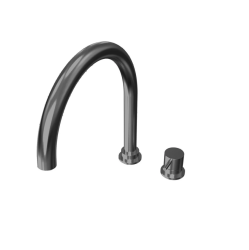 Waterevolution Flow Смесител за кухня с 2 отвора, Gunmetal PVD T151GME