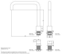 Waterevolution Flow Смесител за кухня с 2 отвора, хром T151H01