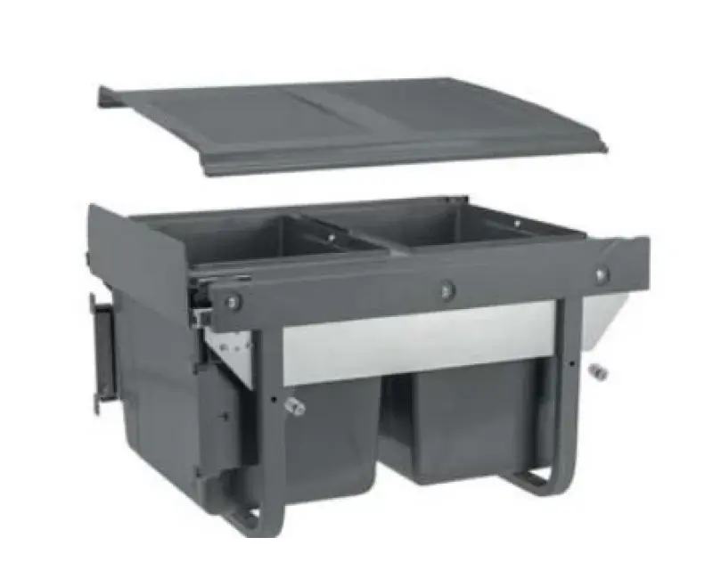 Garbi Carrier C-45-2 Система за отпадъци със собствени релси и 2 коша за боклук 2 x 15 литра 1208957467