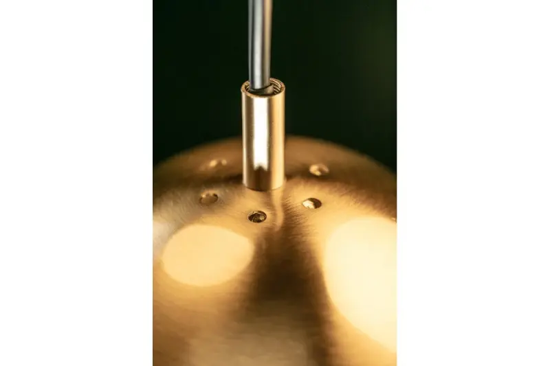 Декор Abies месинг златен модерен окачен лампион с кръгла метална лампа 7597