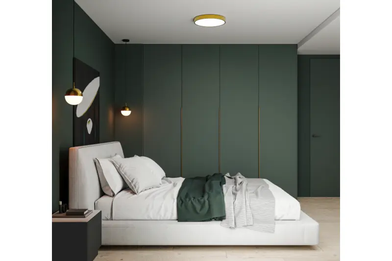 Декор Abies месингова златна висяща лампа с метален кръгъл небето 3558