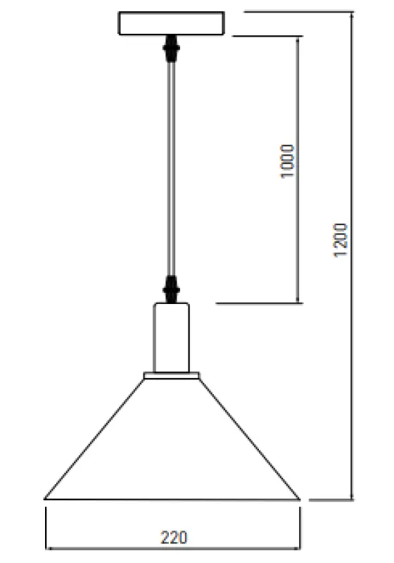 Декор Приве модерна лампа за окачване от месинг в златист цвят, конусовидна 7610