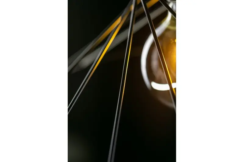 Декор Tilia черна модерна декоративна лампа с висяща жица 7849